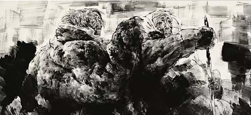 方增先 闲看行路人